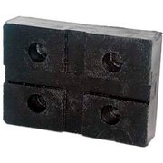 Integrated Supply Network The Main Resource Lift Pads For Globe, Molded Rubber Pad, 3" X 4-1/2" X 1" LP621